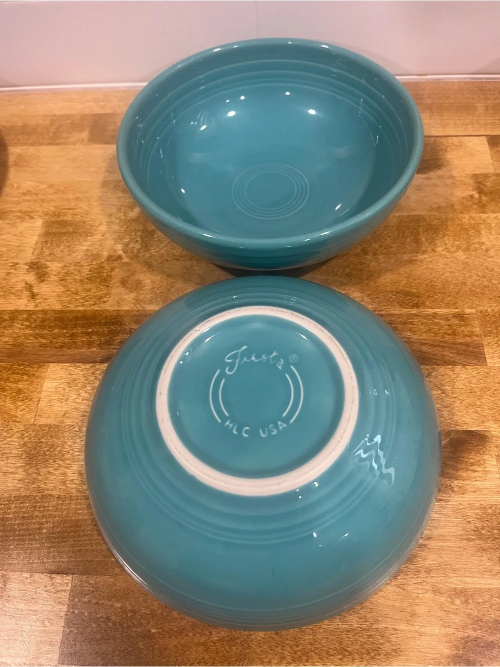 Fiestaware Turquoise (Aqua) Pasta bowl Ceramic Serving Bowls - Set of 2